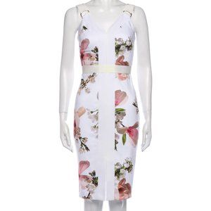 TED BAKER Floral Print Knee-Length Dress